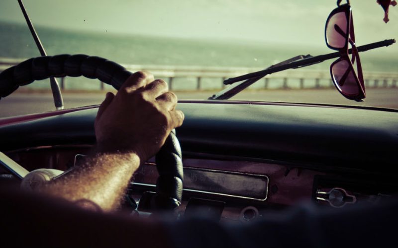 Coche antiguo interior